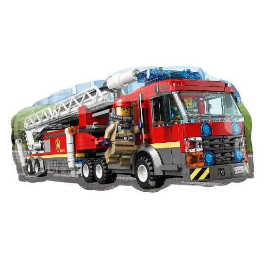 Load image into Gallery viewer, Lego City Fire Truck Balloons.
