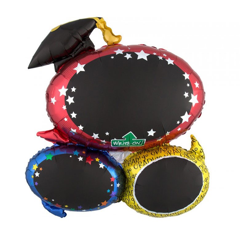 29" Chalkboard Grad Hat Write On Graduation Balloon