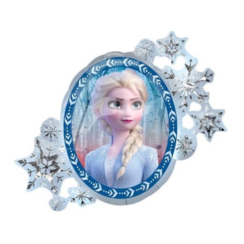 Once side of the Frozen Balloon features Queen Elsa.