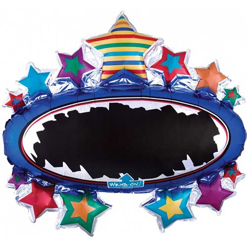 31in Black Board Marquee Graduation Balloon