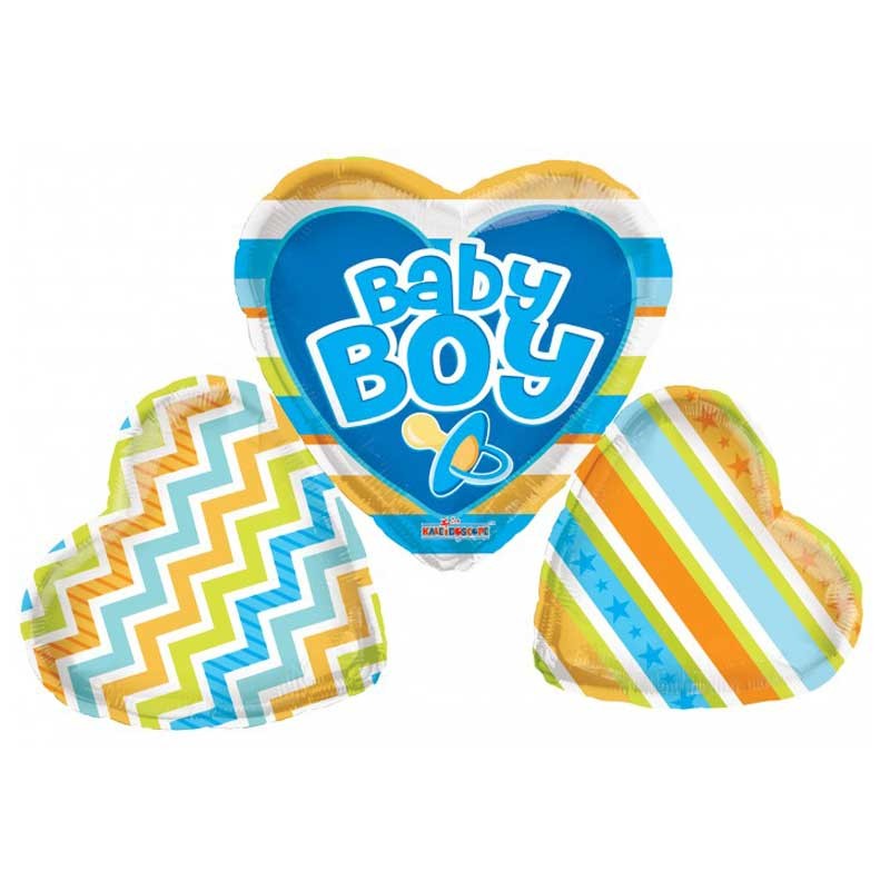 Load image into Gallery viewer, 35&amp;quot; Hearts Baby Boy Foil Balloon
