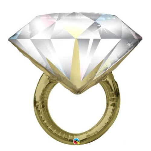 35" Diamond Wedding Ring Balloon