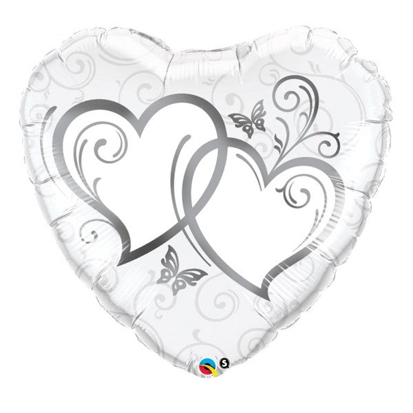 Load image into Gallery viewer, 36&amp;quot; Entwined Hearts Wedding Balloon
