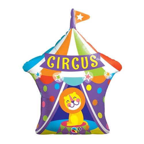 Circus Lion Helium Foil Balloon.