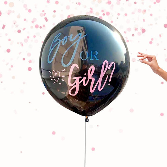 Let the confetti fly and reveal if the baby is a boy or a girl. Latest Gender Reveal Balloon for your special event.