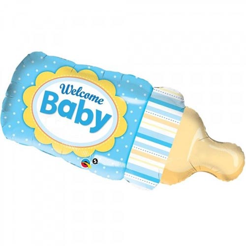 39" Milk Bottle Baby Boy Balloon