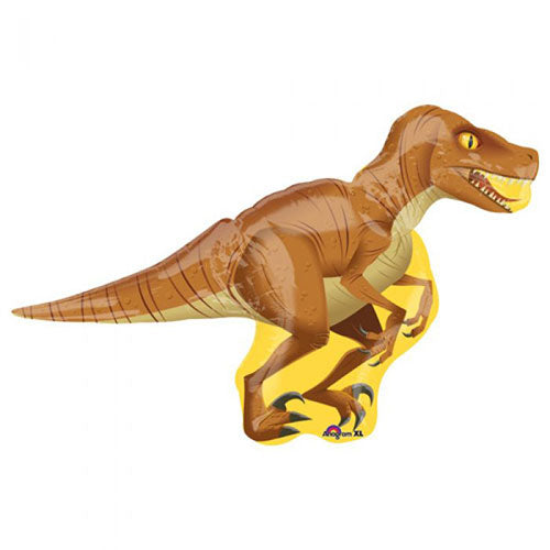 Raptor dinosaur balloon.