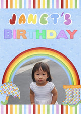 Janet loves her display board in rainbow shades.