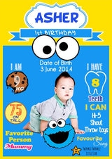 Milestone Board with Cookie Monster