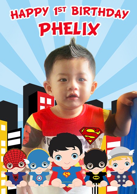 Milestone Board for the superheroes babies.