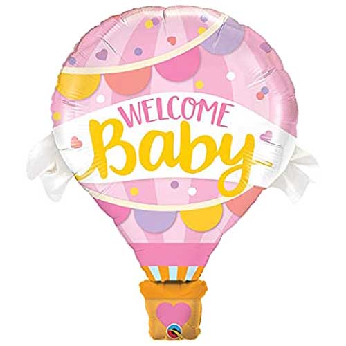 42" Hot Air Baby Girl Balloon