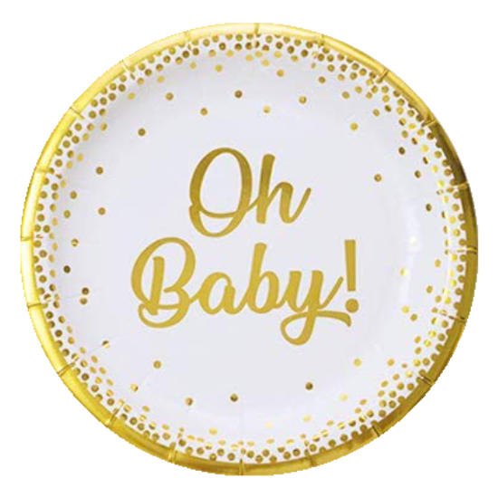 7" Oh Baby Paper Plates (10pc)