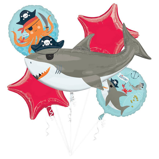 Ahoy Pirate Sharks Balloon Bouquet