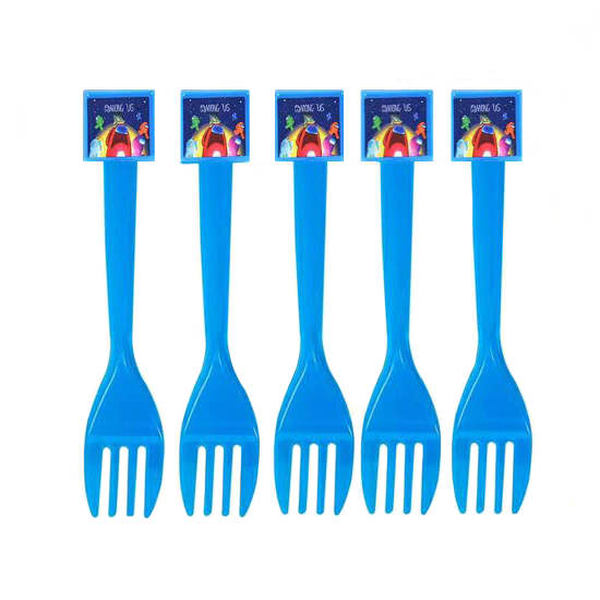 Among Us Plastic Fork 10pc