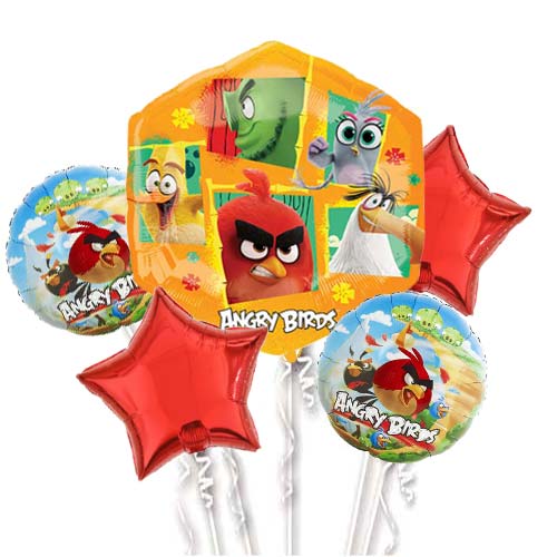 Angry Birds Balloon Bouquet