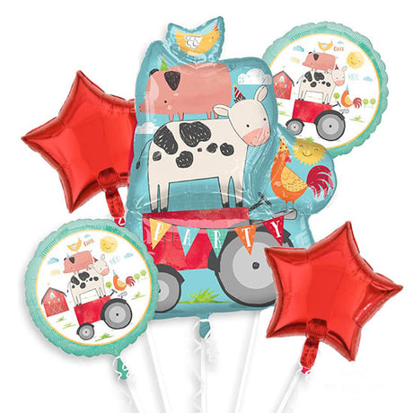 Barnyard Farm Animals Balloon Bouquet