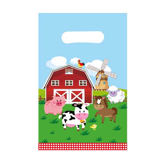 Barnyard Farm Animals Treat Bags for a farm theme party