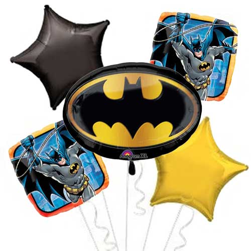 Batman Emblem Shield Balloon Bouquet