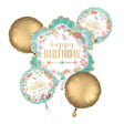 Floral Boho Birthday Balloon Bouquet