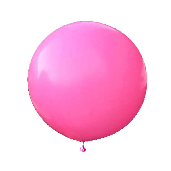 36 inch jumbo sized balloon in bright pink to set up for your lively princess themed garland or party backdrop.
