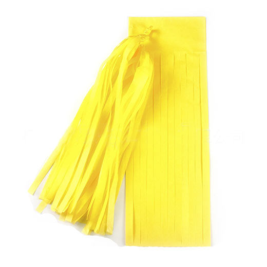 Bright Yellow Party Paper Tassels
