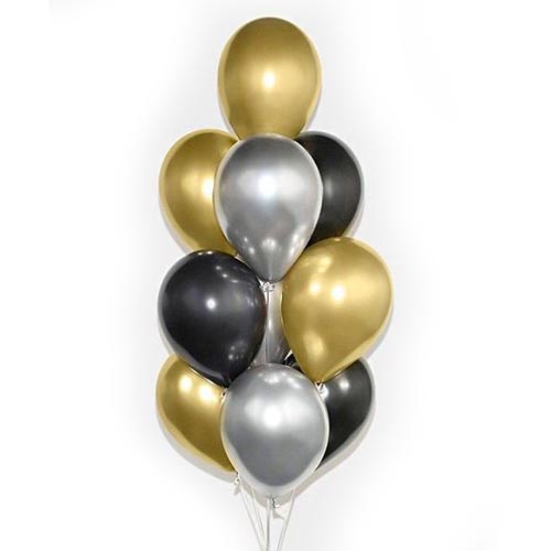 Load image into Gallery viewer, Chrome Latex Balloon Bouquet
