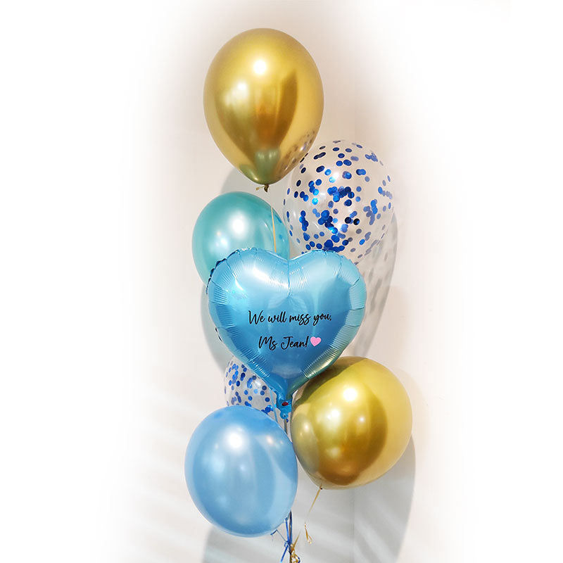 Fill the heart balloon with a get well soon greeting for someone you care.
