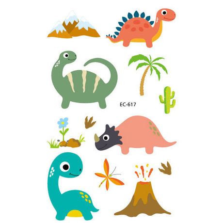Cutesy Dinosaurs Kids Tattoo