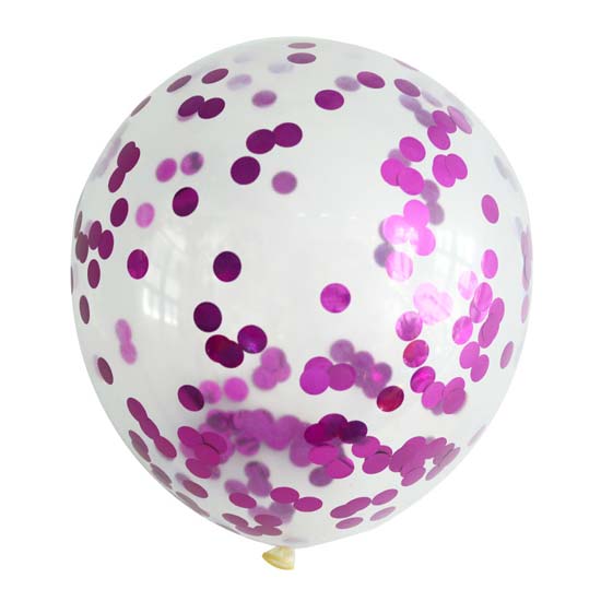 Hot Pink confetti balloons for a lovely bachelorette party is just perfect!