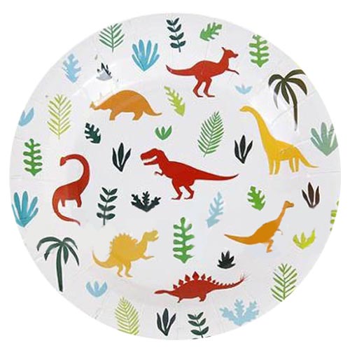 Dinosaur Motif Plates for birthday party celebration.