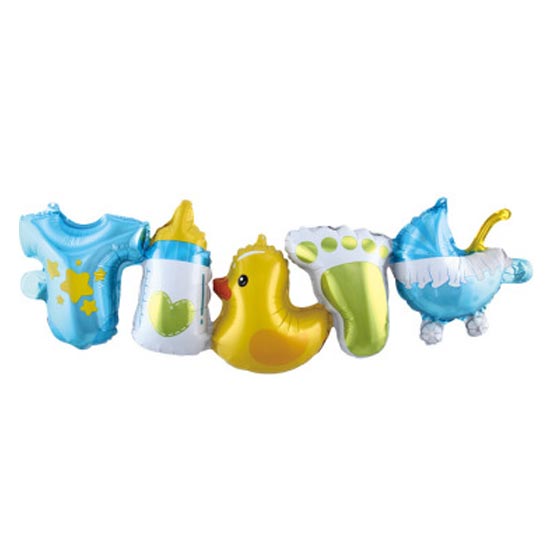 Exciting to have the Baby party decorated with the Baby Boy Baby Shower Foil Balloon Garland.