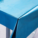 Super Shiny blue Foil Tablecover.