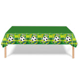 Whether you're planning a birthday party for a soccer-loving kid or just looking to add some fun to your game day viewing party, this soccer party table cover is a must-have accessory. Get ready to score big with your guests and make your party table look truly unforgettable!