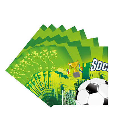 Soccer Goal themed party napkins.