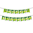Soccer themed Fishtail Happy Birthday Banner.