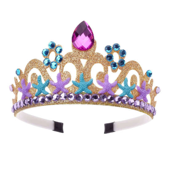 Gold Purple Mermaid Themed Princess Party Tiara