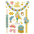 Sparkling golden mermaid - Party tattoos for the kids to enjoy!