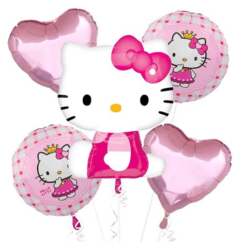 Hello Kitty Pink Balloon Bouquet