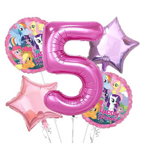 My Little Pony Jumbo Number Balloon Bouquet.