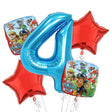 Paw Patrol Jumbo Number Balloon Bouquet.