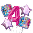 Shimmer & Shine Jumbo Number Balloon Bouquet.