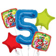 Super Mario Brothers Jumbo Number Balloon Bouquet.