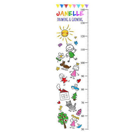Interesting growth chart full of doodles drawings. Nicely printed in high quality laminated paper.