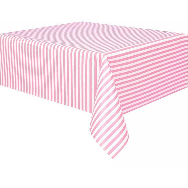 Light Pink Tablecover makes great cake cutting table decor for the special 1st birthday for baby girl.