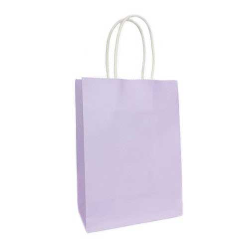 Lilac Paper Gift Bags - great for Baby Shower, Birthday Party Favour, Door Gift