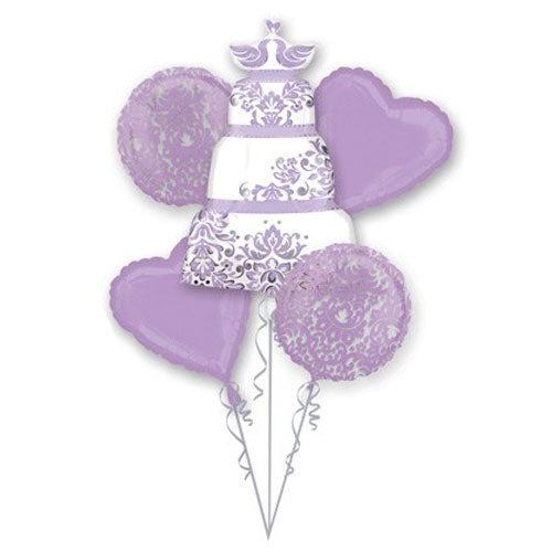 Lilac Wedding Balloon Bouquet