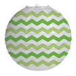 Lime Green Chevron Paper Lantern - Have a elaborated and outstanding party decoration to have for your party event. Put up these captivating chevron stripes paper lanterns with some balloons, pompoms with matching colours and have a fascinating party decoration.