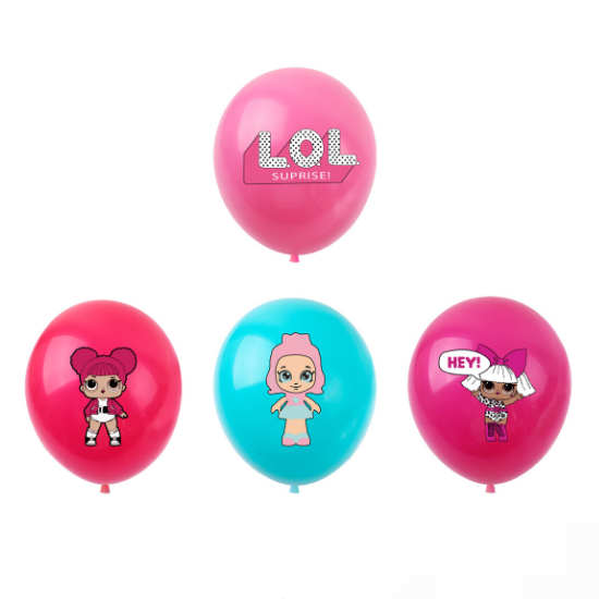 LOL Surprise Dolls Balloons are so bright coloured. So cute!