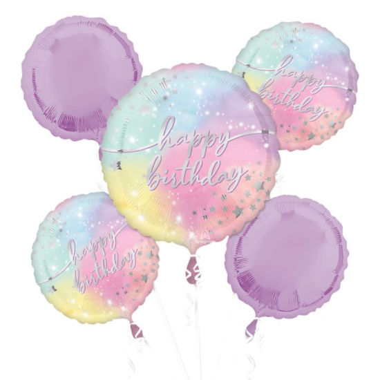 Luminous Happy Birthday Balloon Bouquet