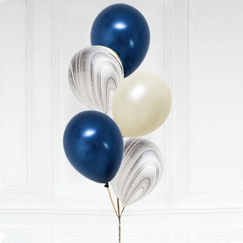 Load image into Gallery viewer, Marble Colored Latex Balloon Bouquet
